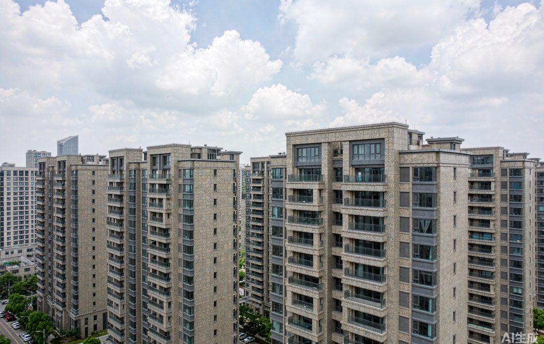 柳州住宅楼群水包砂工程